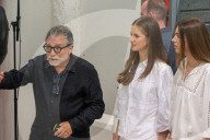 Barcelona, Princess Leonor and Infanta Sofia visit Jaume Plensa
