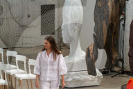 Barcelona, Princess Leonor and Infanta Sofia visit Jaume Plensa