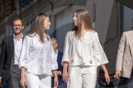 Barcelona, Princess Leonor and Infanta Sofia visit Jaume Plensa