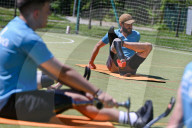 Training class for Ukraine war amputees in Lviv
