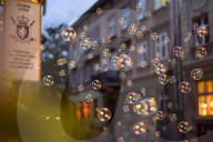 Wartime blackouts in Lviv, Ukraine