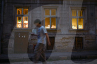 Wartime blackouts in Lviv, Ukraine