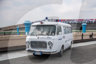Torino - the rehearsal  for the event Fiat 125 anniversary
