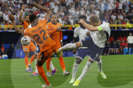 Euro 2024 semi-final match between Netherlands and England