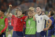 Euro 2024 semi-final match between Netherlands and England
