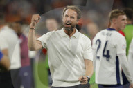 Euro 2024 semi-final match between Netherlands and England