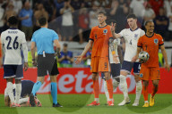 Euro 2024 semi-final match between Netherlands and England