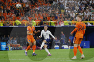 Euro 2024 semi-final match between Netherlands and England