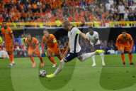 Euro 2024 semi-final match between Netherlands and England