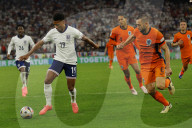 Euro 2024 semi-final match between Netherlands and England