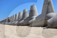 Tetrapods on Odesa beaches