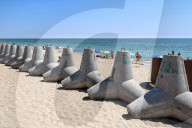 Tetrapods on Odesa beaches