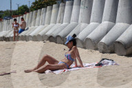 Tetrapods on Odesa beaches