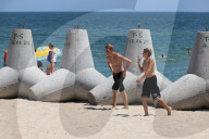 Tetrapods on Odesa beaches