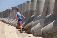 Tetrapods on Odesa beaches
