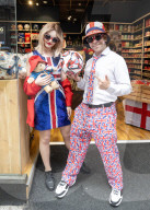 England fans in Leicester Square, London, Great Britain 
14th July 2024