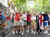 England fans in Leicester Square, London, Great Britain 
14th July 2024