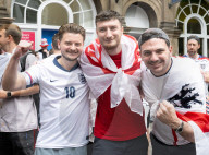 England fans in Leicester Square, London, Great Britain 
14th July 2024