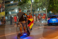Barcelona - Joy for Spain's victory in Euro 2024
