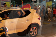 Barcelona - Joy for Spain's victory in Euro 2024