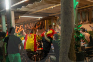 Barcelona - Joy for Spain's victory in Euro 2024