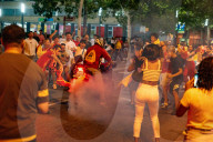Barcelona - Joy for Spain's victory in Euro 2024