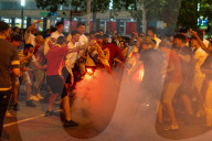 Barcelona - Joy for Spain's victory in Euro 2024