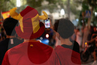 Barcelona - Joy for Spain's victory in Euro 2024