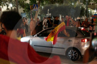 Barcelona - Joy for Spain's victory in Euro 2024