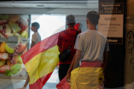 Barcelona - Joy for Spain's victory in Euro 2024