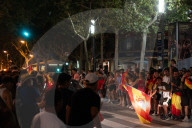 Barcelona - Joy for Spain's victory in Euro 2024