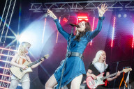 The Last Dinner Party performing at TRNSMT festival in Glasgow, Glasgow Green, Scotland, on 12 July 2024.