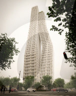 Ballet dancer inspired skyscraper