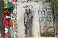 Barcelona, TV Boy makes a mural of Yamal and Williams
