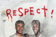 Barcelona, TV Boy makes a mural of Yamal and Williams