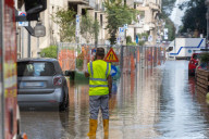 Milano -  Allagamento in Via Fontana 