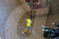 Milano -  Allagamento in Via Fontana 