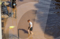 Milano -  Allagamento in Via Fontana 