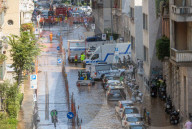 Milano -  Allagamento in Via Fontana 