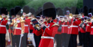 British Army's 'Military Musical Spectacular' a summer celebration at Horseguards Parade, London, UK.