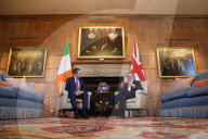 Prime Minister Keir Starmer meets Irish Taoiseach at Chequers in Aylesbury, UK.