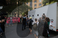 Protest outside London courthouse during sentencing of climate activists