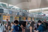 Barcelona, Chaos at airports due to the CrowdStrike program