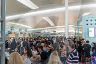 Barcelona, Chaos at airports due to the CrowdStrike program