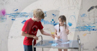 UNIQLO Tate Play: Oscar Murillo: The flooded garden at Tate Modern,  London, UK