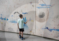 UNIQLO Tate Play: Oscar Murillo: The flooded garden at Tate Modern,  London, UK