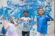 UNIQLO Tate Play: Oscar Murillo: The flooded garden at Tate Modern,  London, UK