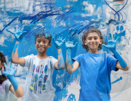 UNIQLO Tate Play: Oscar Murillo: The flooded garden at Tate Modern,  London, UK