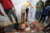Body of martyr Khalil Azzam in hospital