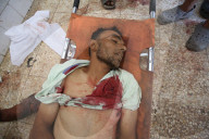 Body of martyr Khalil Azzam in hospital